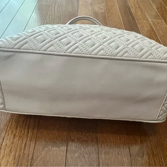 Tory Burch Marion Quilted Cream Satchel - Picture 3 of 5